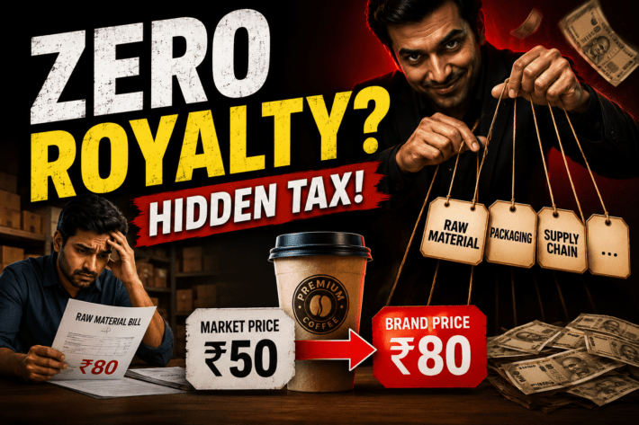 zero royalty franchise India