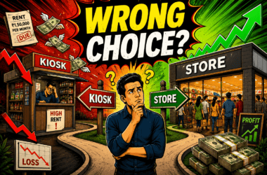 kiosk vs full store ROI